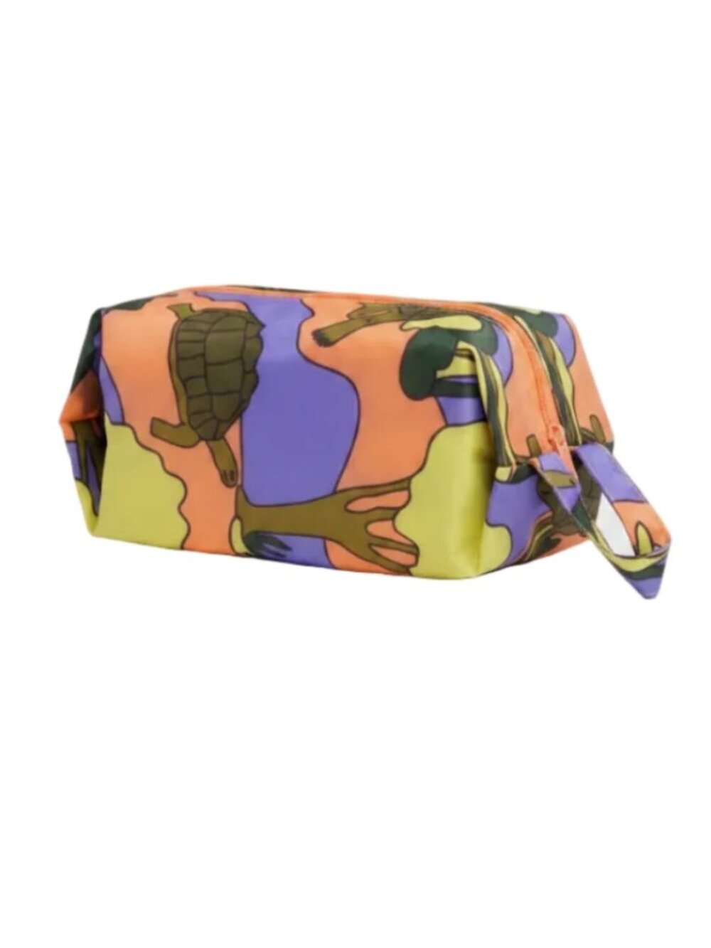BAGGU 3D Zip Pouch in Vacation Animals Print | Small Turtle Pouch only